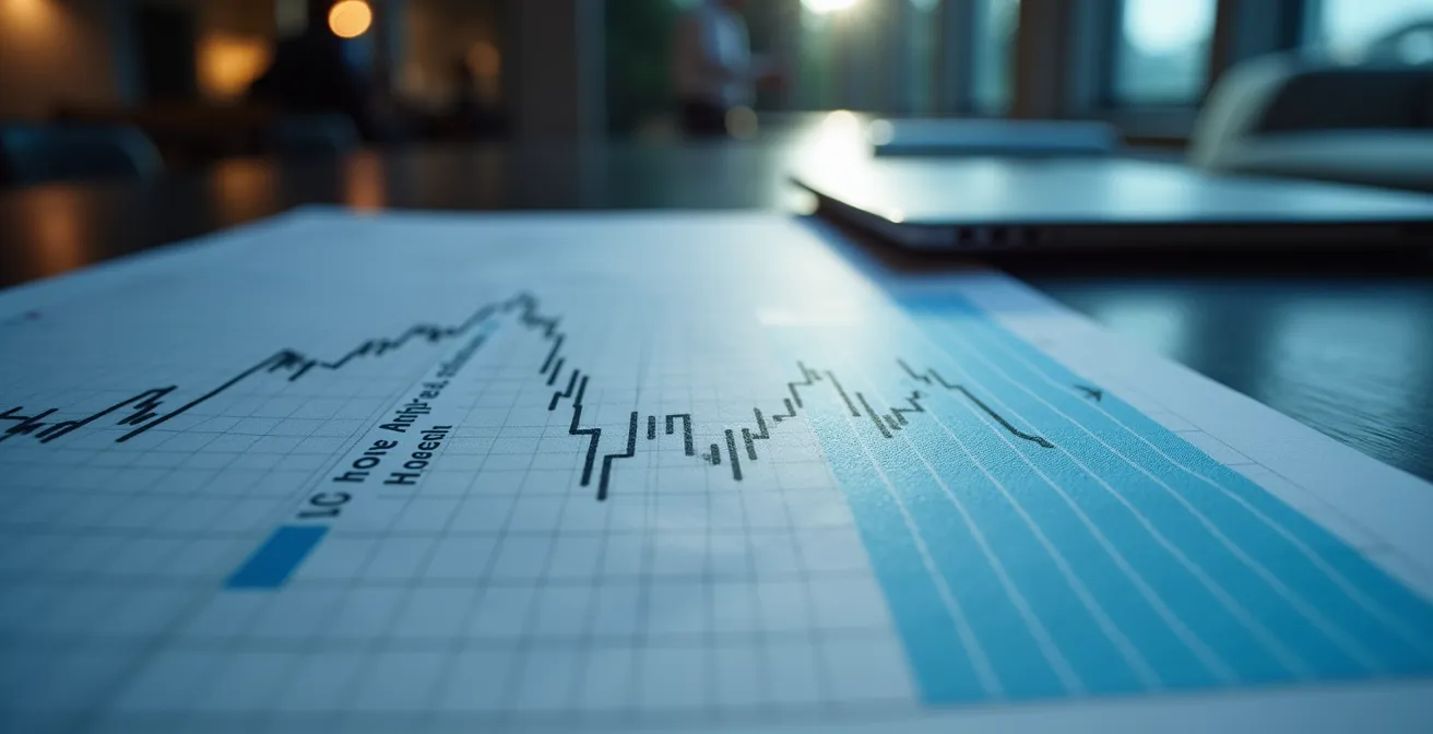 Analyse de la courbe de charge Linky sur écran montrant le talon de consommation nocturne