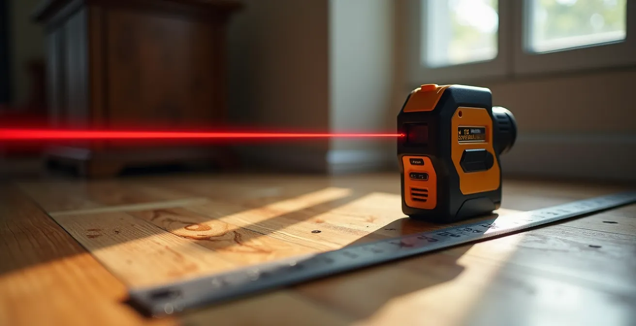 Mesure professionnelle de la surface Carrez dans un appartement avec laser