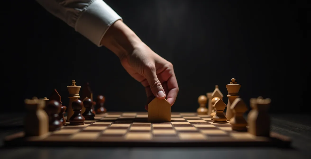 Acheteur analysant une contre-proposition immobilière